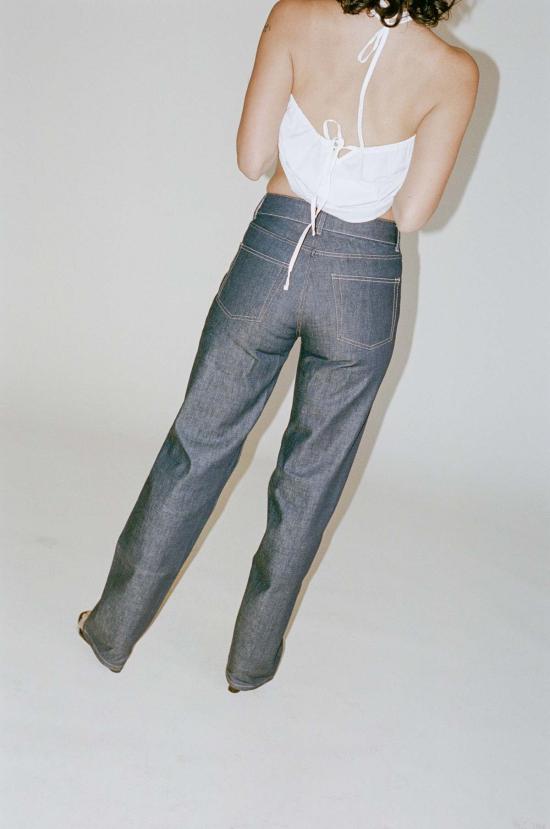  Olga Basha 데님 팬츠 올가 바샤 로렌스 미드 라이즈 진 - OTHER BRANDS