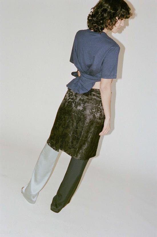  Sophia Fish 숏 스커트 소피아 피쉬 랩  자카드 - OTHER BRANDS