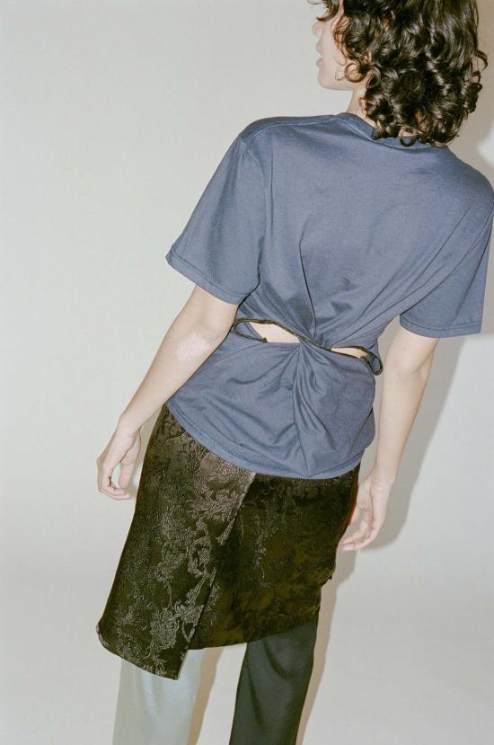  Sophia Fish 숏 스커트 소피아 피쉬 랩  자카드 - OTHER BRANDS