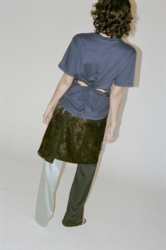  Sophia Fish 숏 스커트 소피아 피쉬 랩  자카드 - OTHER BRANDS