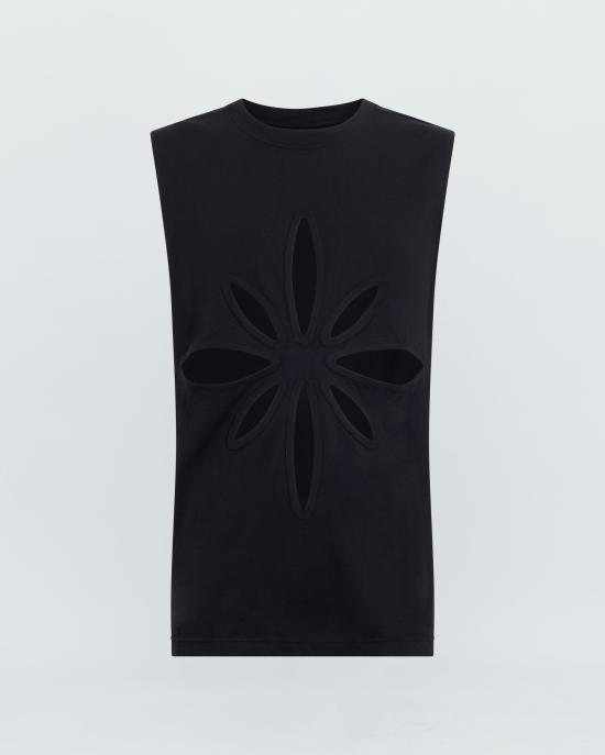  쿠시코크 민소매 티셔츠 KSKM241PRTS004BK BLACK DOM