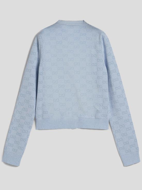 25SS 구찌 긴팔 티셔츠 818735 XKEOH4546 Light blue white - GUCCI