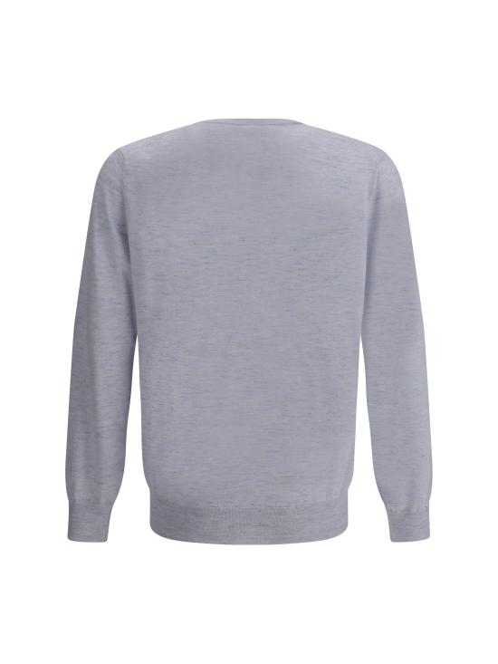 25SS 브루넬로 쿠치넬리 스웨터 MSY00100 C2386 LIGHT BLUE - BRUNELLO CUCINELLI