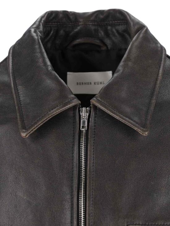 25SS 베르너 퀼 가죽 자켓 2 29O40 009 Black - BERNER KUHL