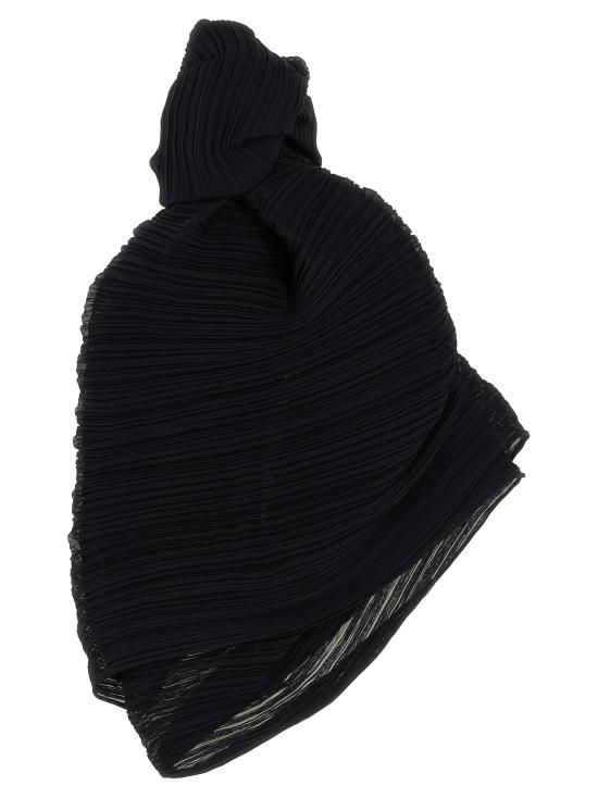 25FW 플리츠플리즈 머플러/스카프 PP56AD11115 Black