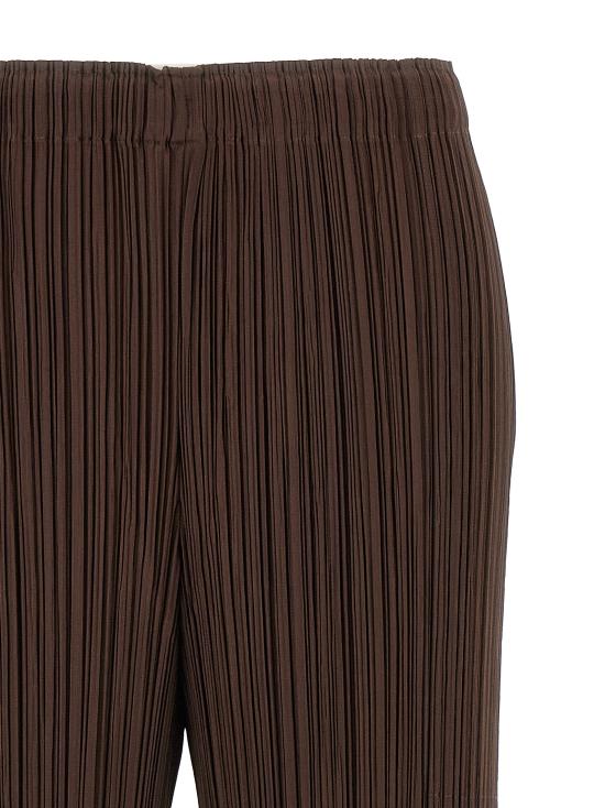 25FW 플리츠플리즈 스트레이트 팬츠 PP56JF13345 Brown - PLEATS PLEASE