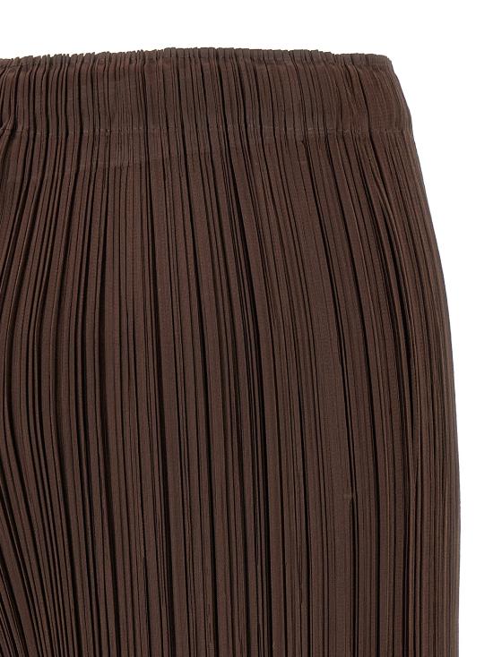25FW 플리츠플리즈 스트레이트 팬츠 PP56JF13345 Brown - PLEATS PLEASE