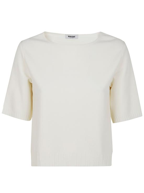 25SS 베이스 반팔 티셔츠 B1571 694 002 MILK