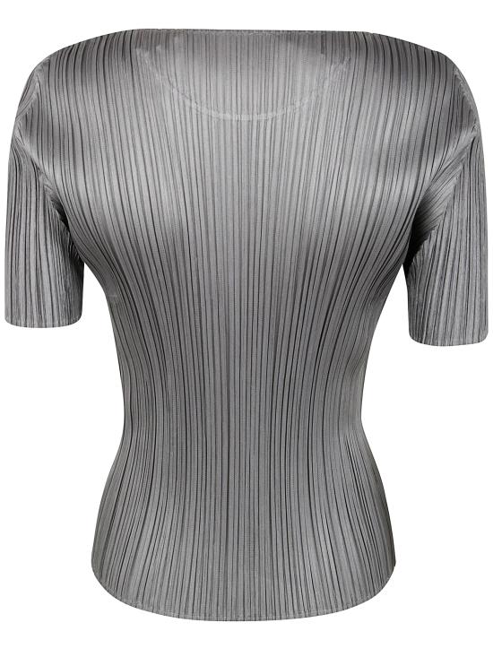 25SS 플리츠플리즈 반팔 티셔츠 PP56JK103 12 GRAY - PLEATS PLEASE