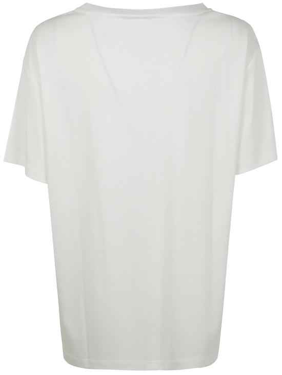  발망 반팔 티셔츠 EF0EG129GE86 GRR WHITE BLACK RED - BALMAIN