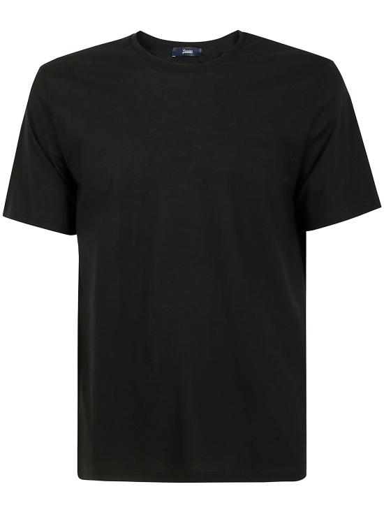 25SS 에르노 반팔 티셔츠 JG000166U 52005 096 9300 BLACK - HERNO