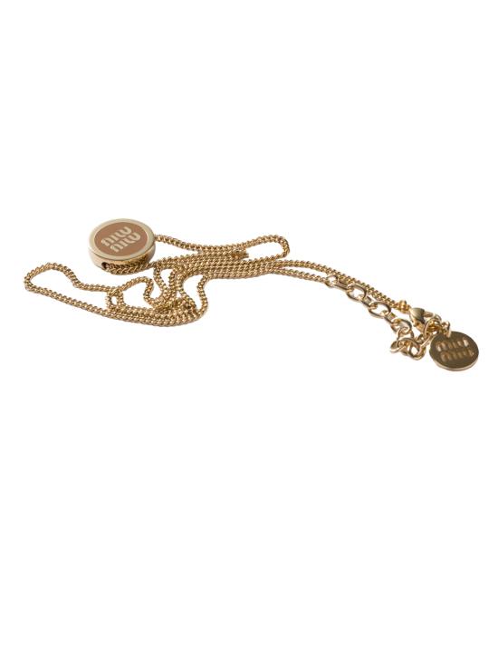 25SS 미우미우 목걸이/팬던트 5IC096 2F6T F098L CARAMEL - MIU MIU