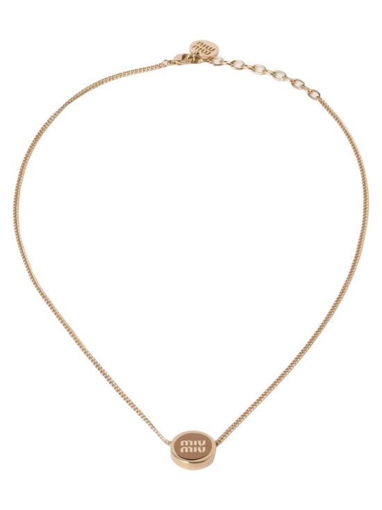 25SS 미우미우 목걸이/팬던트 5IC096 2F6T F098L CARAMEL