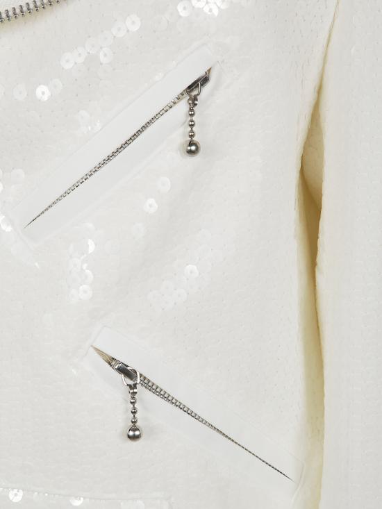  준야 와타나베 꼼데가르송 바이커 자켓 JO J015 2 WHITE WHITE - JUNYA WATANABE COMME DES GARCONS