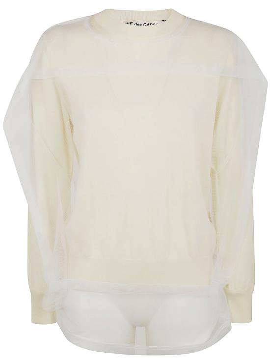 25SS 꼼데가르송 블라우스 GO B019 1 OFF WHITE WHITE