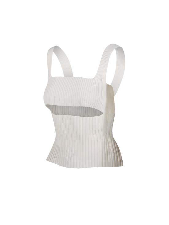 25SS 누드 민소매 티셔츠 1101E25033 01 OFF WHITE - NUDE