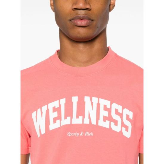 24FW 스포티앤리치 반팔 티셔츠 TO042S413WP PINWH PINK - SPORTY & RICH