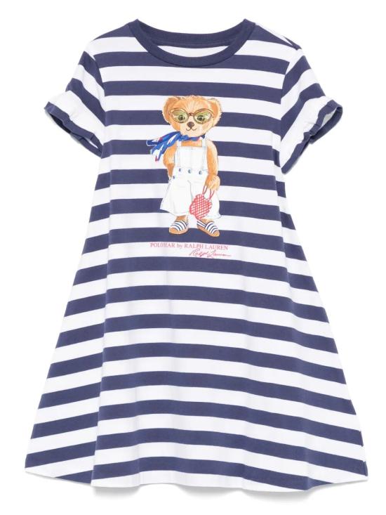 25SS [키즈] 랄프 로렌 원피스 313965227 001 NAVY WHITE STRIPES