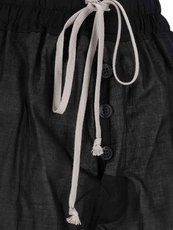  릭 오웬스 스트레이트 팬츠 RP01E7325CV09 Black - RICK OWENS