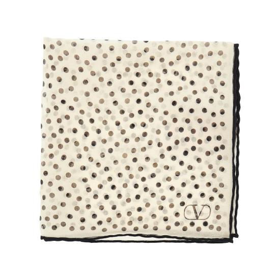  발렌티노 가라바니 머플러/스카프 VALENTINO GARAVANI 'Chez Valentino' 프린트 실크 스카프 여성 화이트