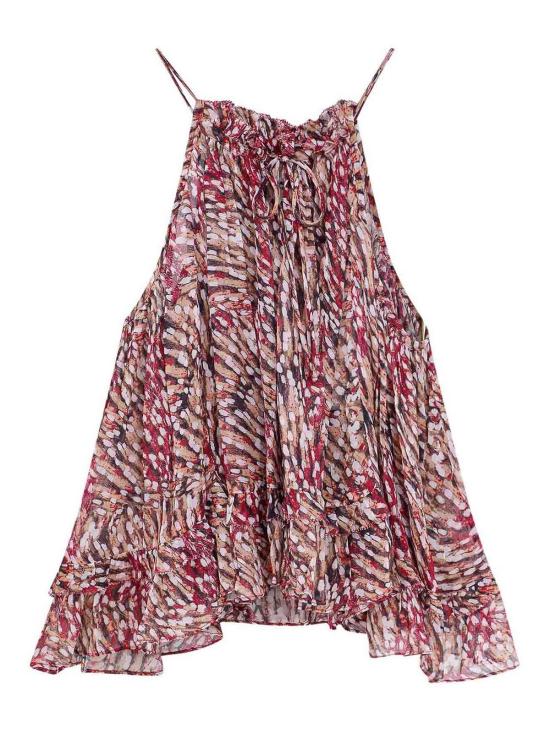 24FW 이자벨마랑에뚜왈 민소매 티셔츠 HT0035FCB1J11E40RY Multicolour