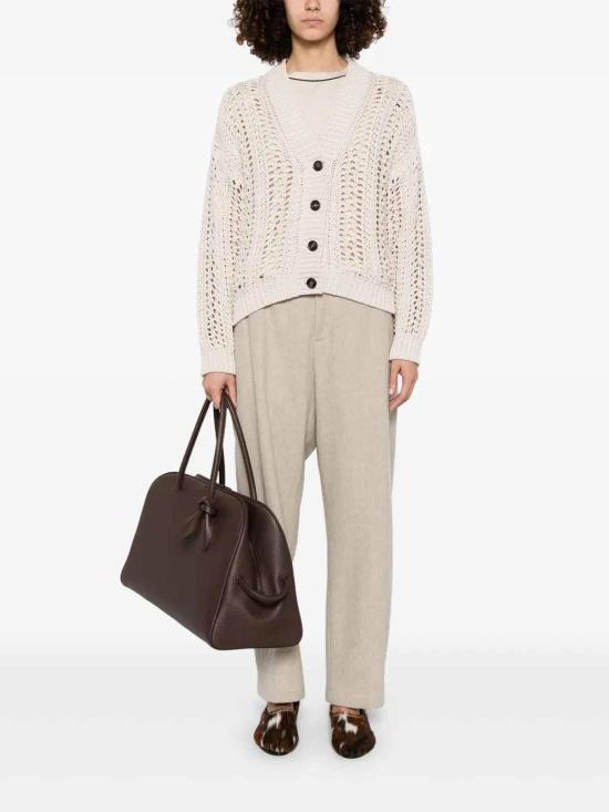  브루넬로 쿠치넬리 가디건 M8E389106C9437 White - BRUNELLO CUCINELLI