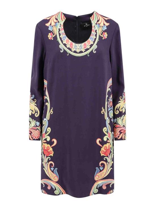  에트로 미디 원피스 WRHA015499SPD73X0887 Blue