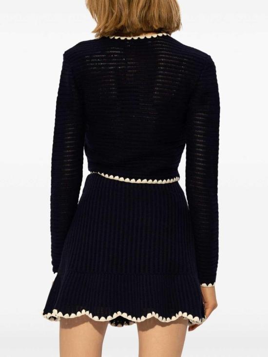 25FW 셀프 포트레이트 가디건 PF24131JBLNAVY Dark Blue - SELF PORTRAIT