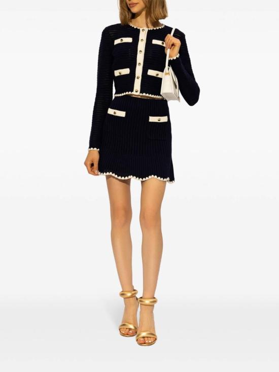 25FW 셀프 포트레이트 가디건 PF24131JBLNAVY Dark Blue - SELF PORTRAIT