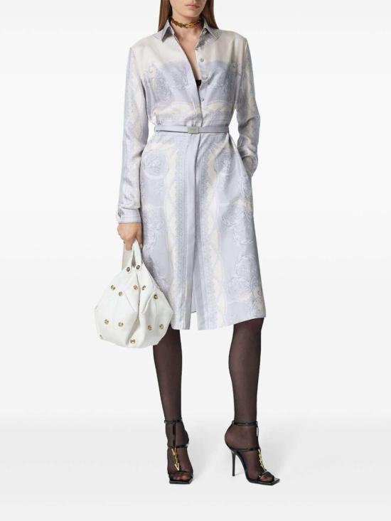 베르사체 미디 원피스 10186221A133595E450 Silver - VERSACE