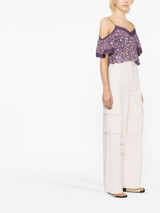 24FW 이자벨마랑에뚜왈 블라우스 HT0030FAA1J50E23EC Dark Red - ISABEL MARANT ETOILE