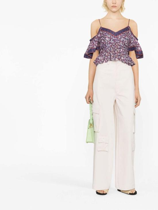 24FW 이자벨마랑에뚜왈 블라우스 HT0030FAA1J50E23EC Dark Red - ISABEL MARANT ETOILE