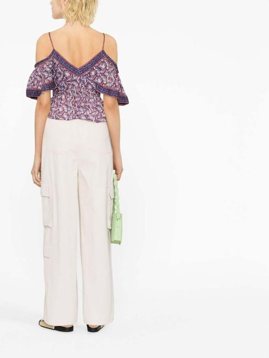 24FW 이자벨마랑에뚜왈 블라우스 HT0030FAA1J50E23EC Dark Red - ISABEL MARANT ETOILE