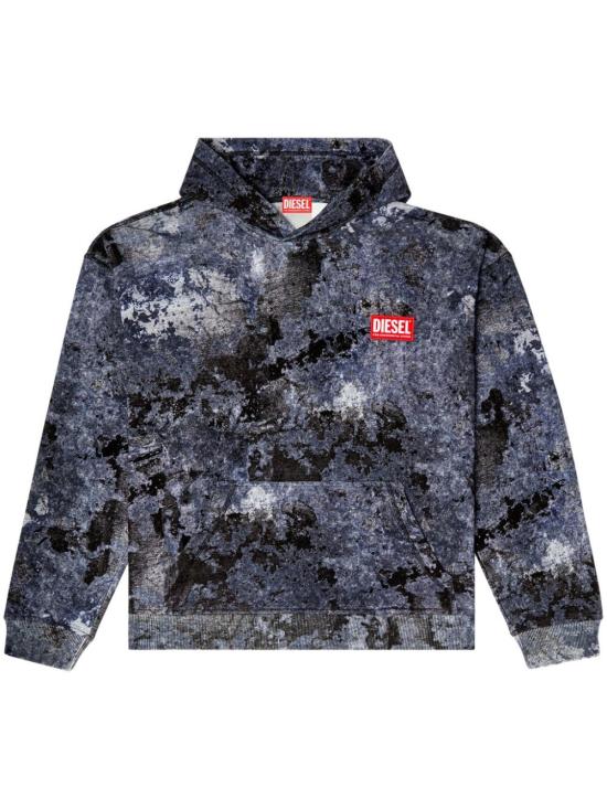 25SS 디젤 후드 티셔츠 A164040QLAG89MA BLUE