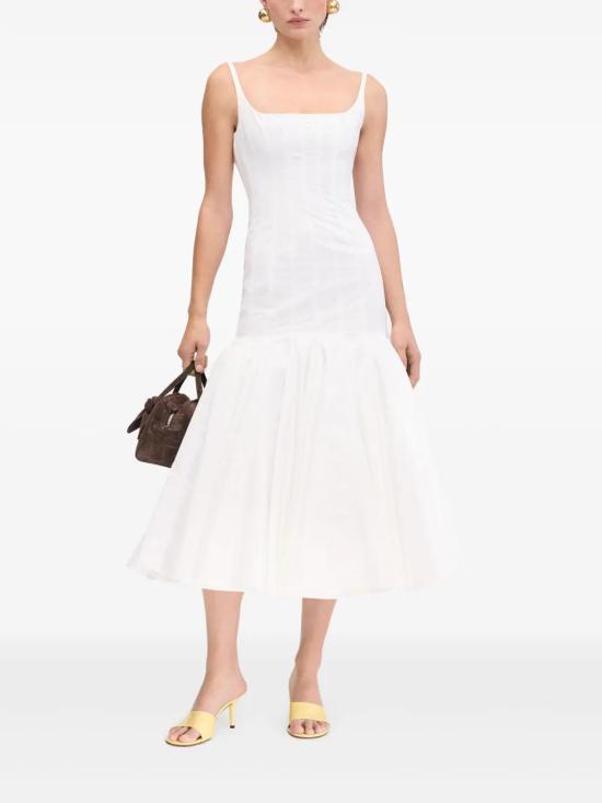 25SS 자크뮈스 미디 원피스 25E251DR2241520 WHITE 100 - JACQUEMUS