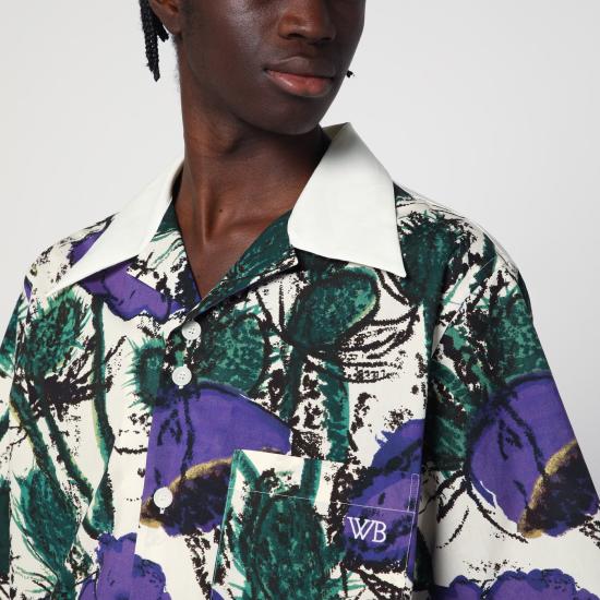 25SS 웨일즈보너 반팔 셔츠 MS25SH08CO06 Purple - WALES BONNER