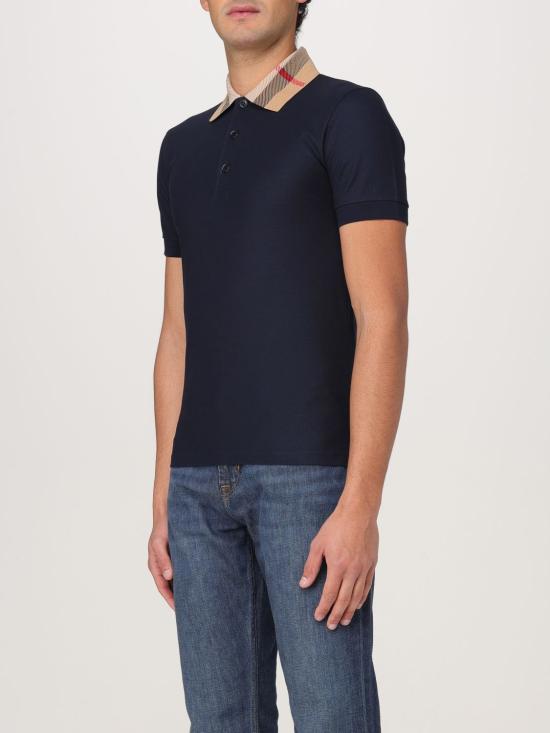 25SS 버버리 코튼 폴로 셔츠 8072661 NAVY DOM - BURBERRY