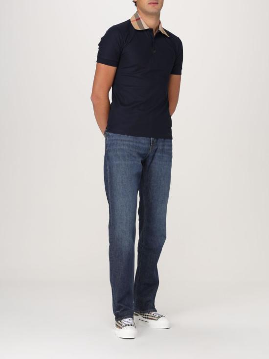 25SS 버버리 코튼 폴로 셔츠 8072661 NAVY DOM - BURBERRY