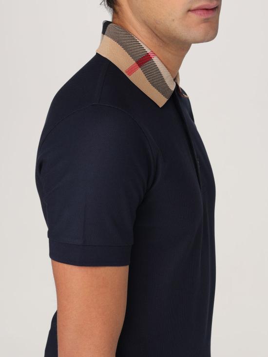 25SS 버버리 코튼 폴로 셔츠 8072661 NAVY DOM - BURBERRY