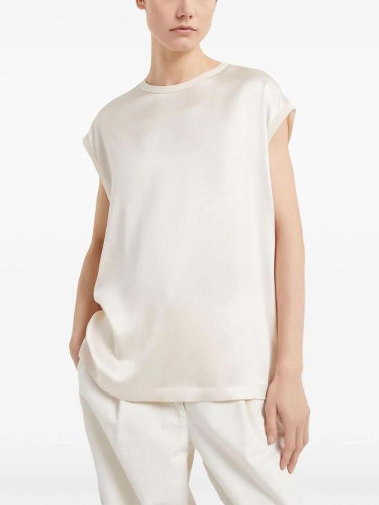  브루넬로 쿠치넬리 블라우스 M0C59EH500C1394 Beige - BRUNELLO CUCINELLI