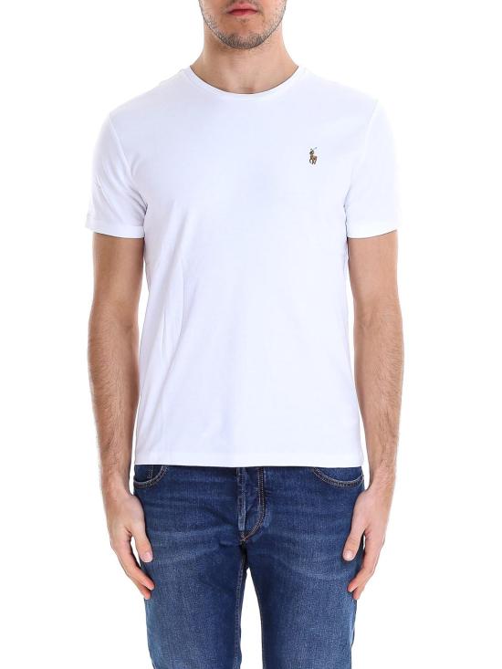  폴로 랄프로렌 포니 로고 자수 반팔티 710740727002 White - POLO RALPH LAUREN