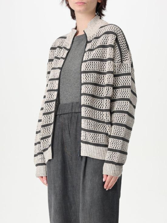 25SS 브루넬로 쿠치넬리 가디건 MCO558906 CKE88 Beige - BRUNELLO CUCINELLI