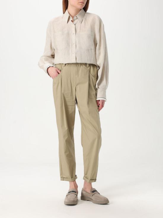 25FW 브루넬로 쿠치넬리 스트레이트 팬츠 M0H93P8907 C2874 Beige - BRUNELLO CUCINELLI