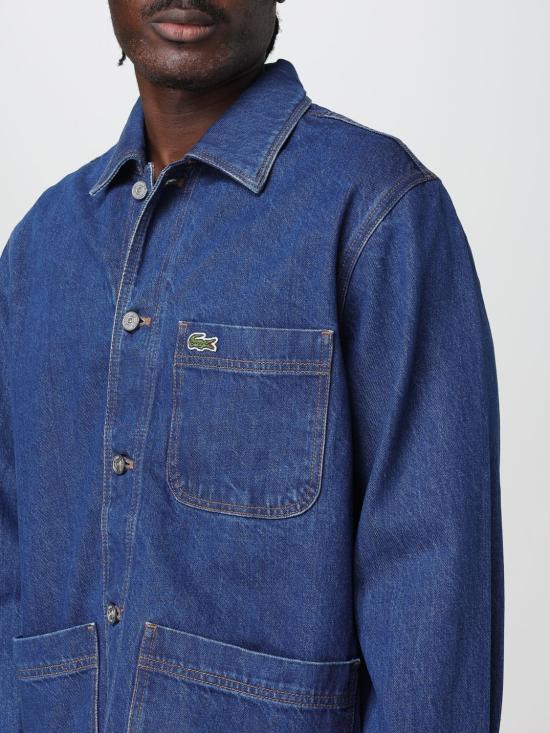 25SS 라코스테 데님 셔츠 CH9222 MK9 Blue - LACOSTE