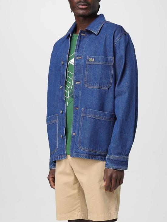 25SS 라코스테 데님 셔츠 CH9222 MK9 Blue - LACOSTE