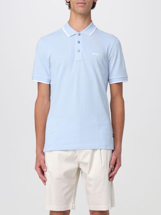 25FW 보스 폴로 티셔츠 50494697 450 Gnawed Blue