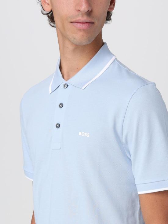 25FW 보스 폴로 티셔츠 50494697 450 Gnawed Blue - BOSS