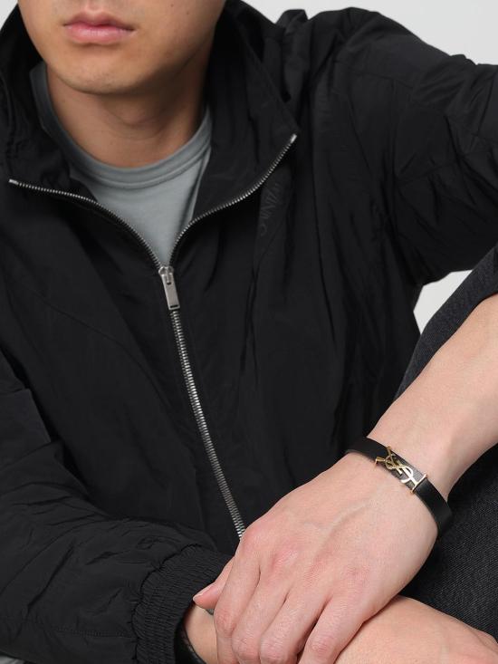 25FW 생로랑 브레이슬릿 7088150IH0J 1000 Black - SAINT LAURENT