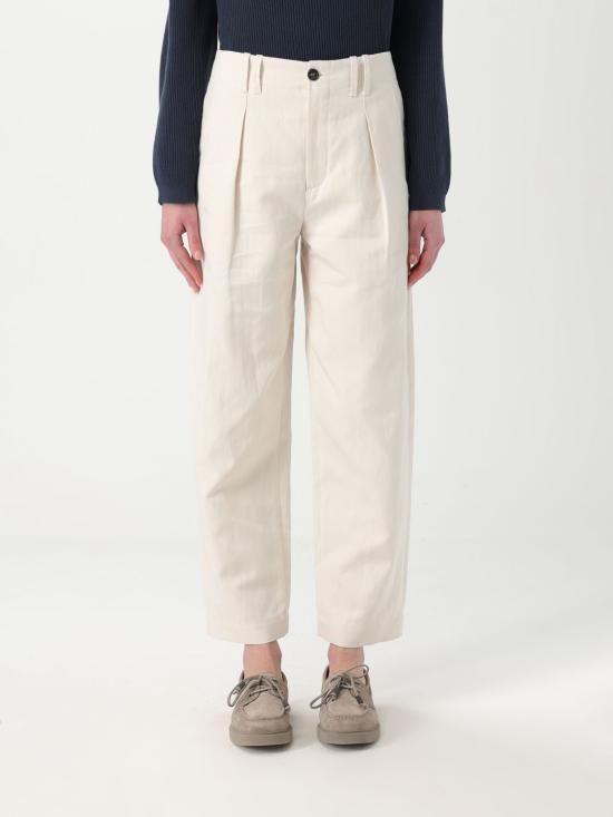 25SS 브루넬로 쿠치넬리 스트레이트 팬츠 MH544P8865 C9002 White