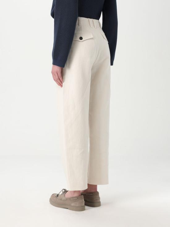 25SS 브루넬로 쿠치넬리 스트레이트 팬츠 MH544P8865 C9002 White - BRUNELLO CUCINELLI